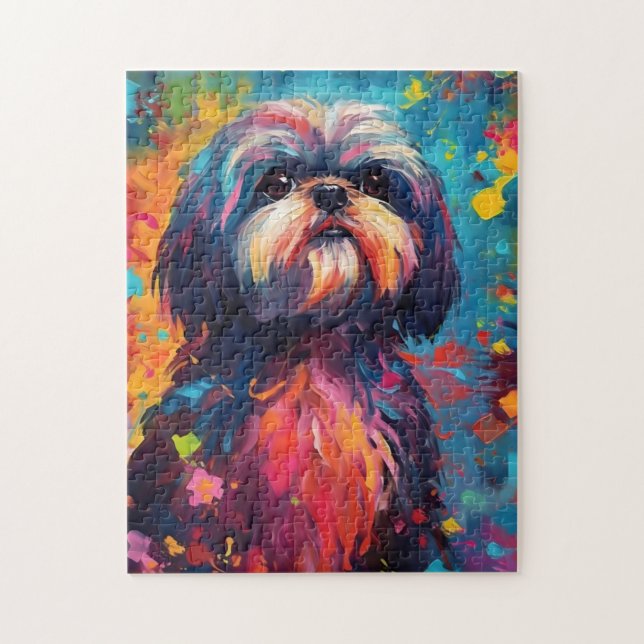 Puzzle Colorido Shih Tzu (Vertical)