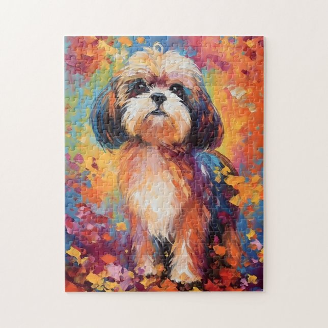 Puzzle Colorido Shih Tzu (Vertical)