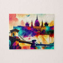 Puzzle Colorido Skyline Budapest