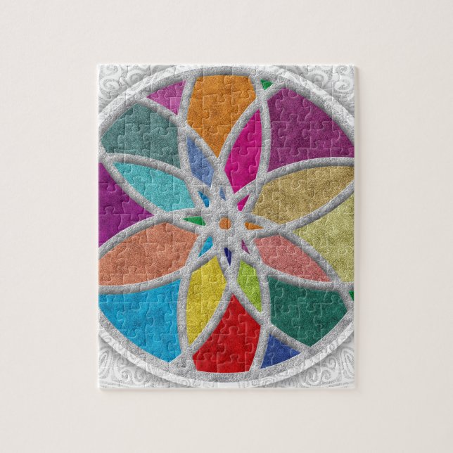 Puzzle Colorido Zen Mandala (Vertical)