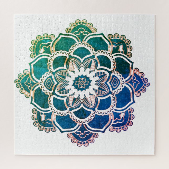 Puzzle Coloridos diseños florales (Vertical)