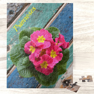 Puzzle Coloridos Premios Rústicos Rosa Floral Fotográfica