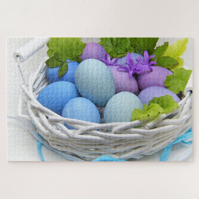 Puzzle Coloroso huevo de Pascua (Horizontal)