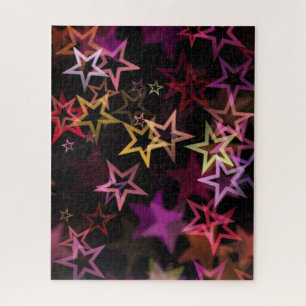 Puzzle Colorous Stars Dance Whimsically