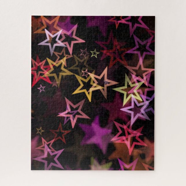 Puzzle Colorous Stars Dance Whimsically (Vertical)