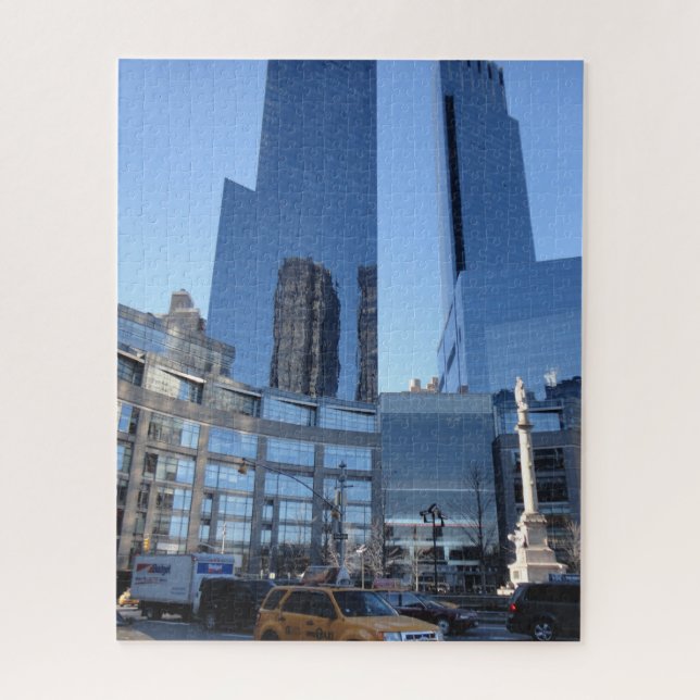 Puzzle Columbus Circle Architecture New York City NYC (Vertical)