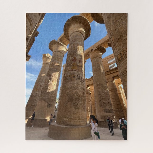Puzzle Columnas de Karnak Temple Luxor Egipto (Vertical)
