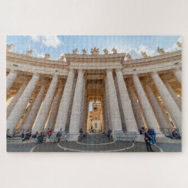 Puzzle Columnata de Bernini, plaza de San Pedro, Roma, It