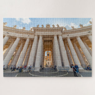 Puzzle Columnata de Bernini, plaza de San Pedro, Roma, It