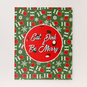 Puzzle Coma Dink & Be Merry Red Green Ho Ho Ho Pickleball