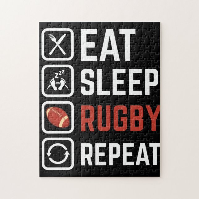 Puzzle Coma el regalo deportivo de repetición de Rugby Sl (Vertical)