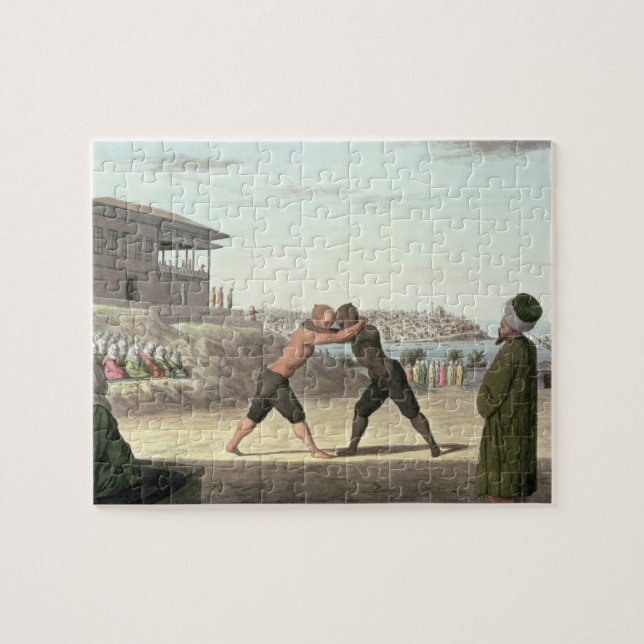 Puzzle Combate de lucha, Constantinopla (w/c en el papel) (Horizontal)