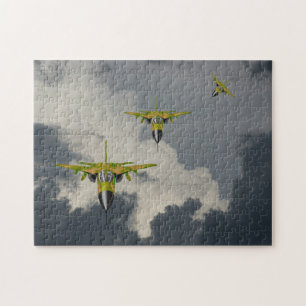 PUZZLE COMBATIENTES F111 EN SU CARA