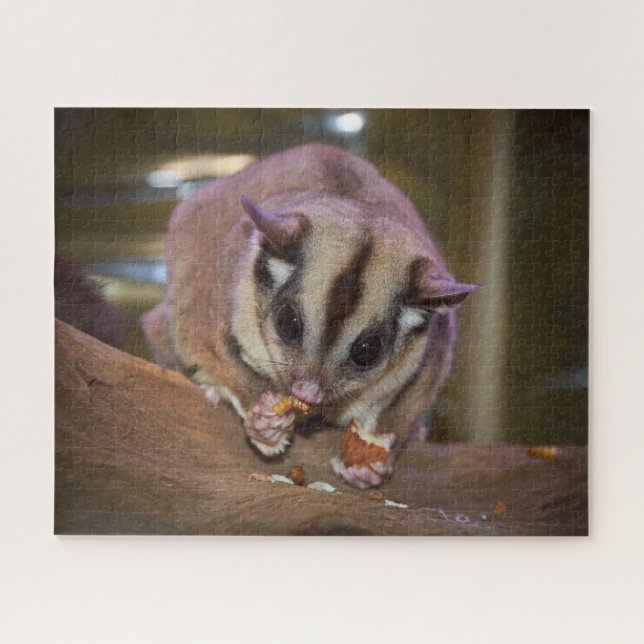 Puzzle Comer con un vaso de azúcar Mascota (Horizontal)