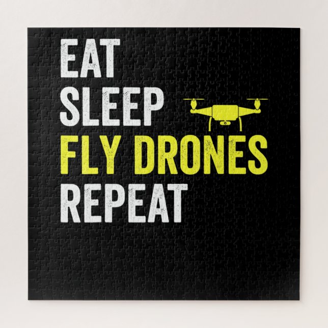 Puzzle Comer Sleep Fly Drones Repetir Drone Pilot Quadcop (Vertical)