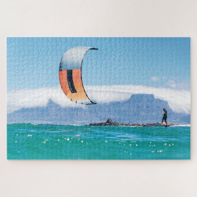 Puzzle Cometas Surfing Kitesurfing Deportes Acuáticos Ver (Horizontal)