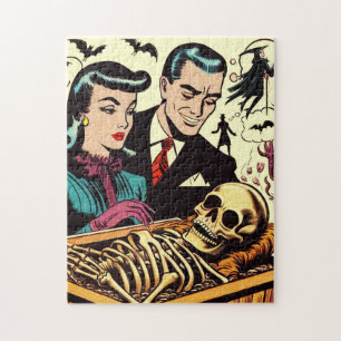 Puzzle Comics de parejas de Góticos retro
