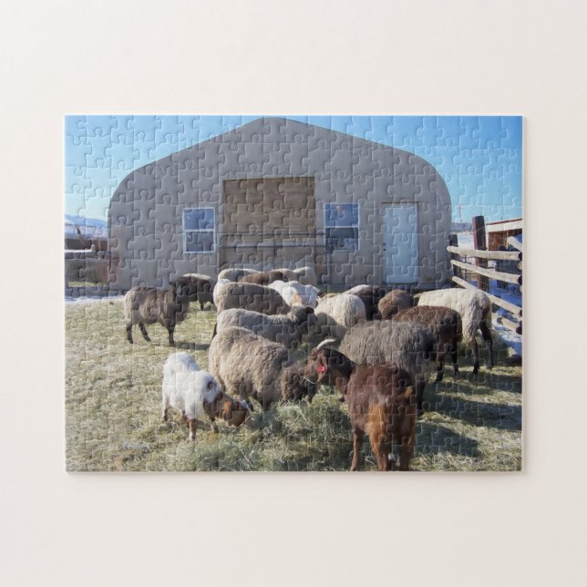 Puzzle Comidas de cabras y ovejas (Horizontal)