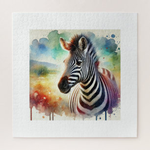 Puzzle Common Zebra 210824AREF110 - Watercolor