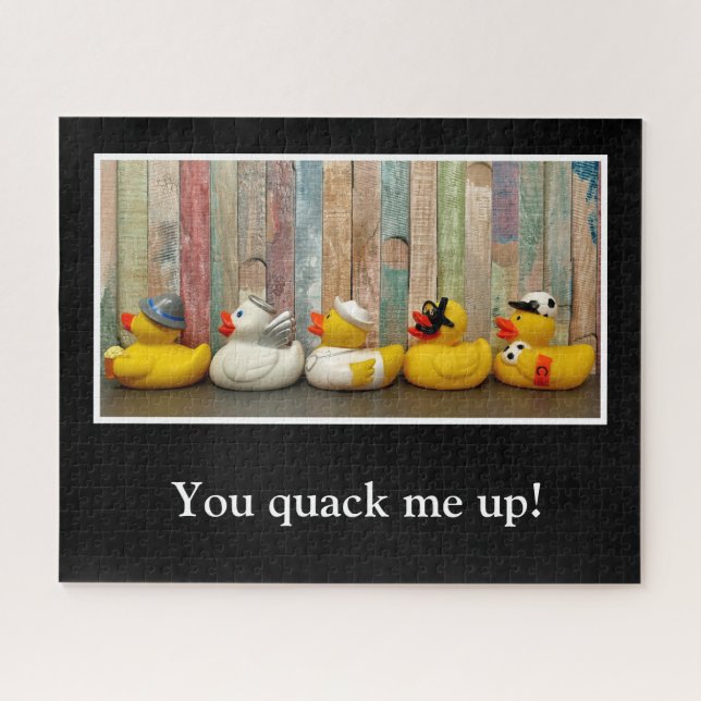 Puzzle Cómnito Pun Clever Quack Rubber Duckie Duck Bird (Horizontal)