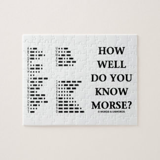 Puzzle ¿Como de bien usted conoce a Morse? (Código Morse
