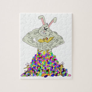 Puzzle Cómo el conejo de Pascua consigue sus huevos
