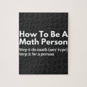 Puzzle Cómo ser una persona matemática