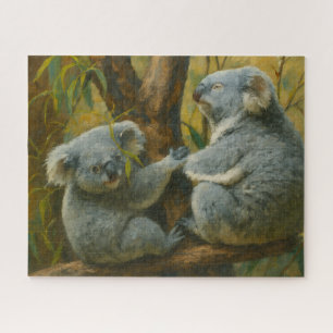 Puzzle Compañeros Koala - Par de vida salvaje realista