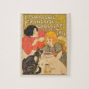 Puzzle Compañía Francesa de Chocolates y Tés, Art Nouveau