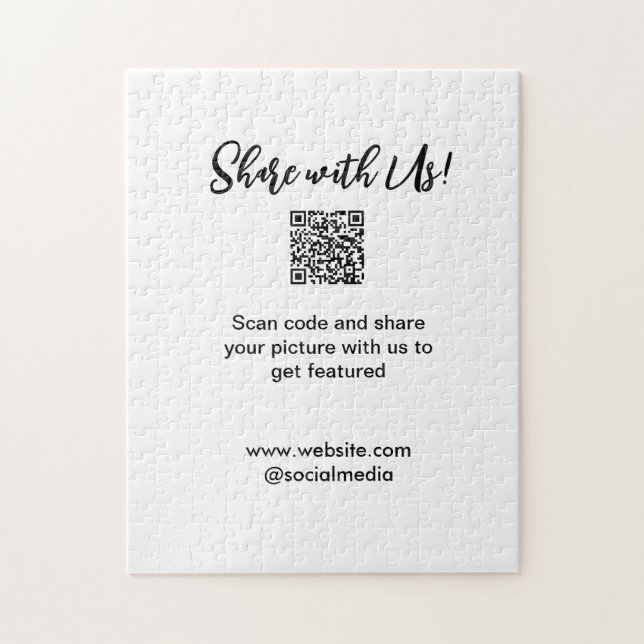 Puzzle Comparte tu análisis de imagen código QR añadir co (Vertical)