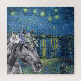 Puzzle Compilación Van Gogh Starry Night y Black Horse