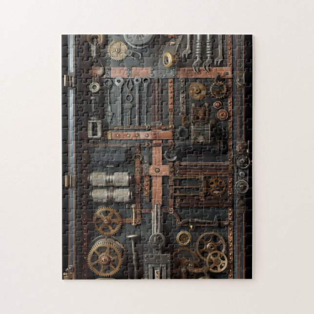 Puzzle Compleja caja de herramientas steampunk (Vertical)