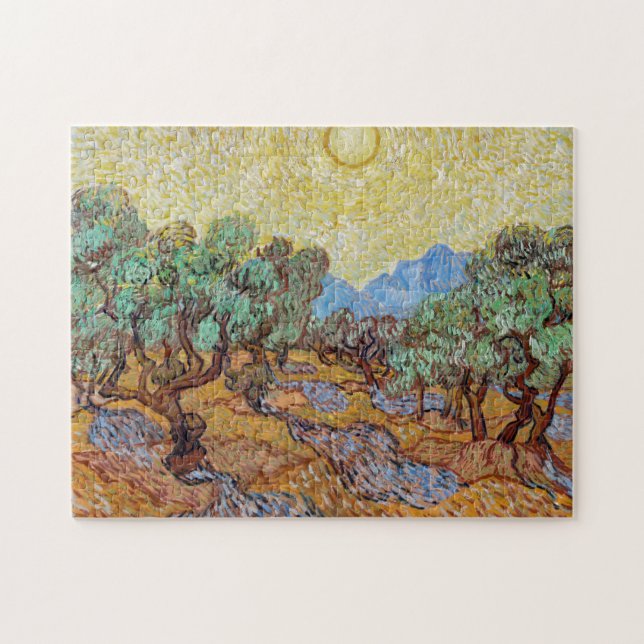 Puzzle Complejo de olivos Vincent Van Gogh (Horizontal)
