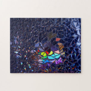 Puzzle Complejo de patrones de vidrio roto Artsy rompecab