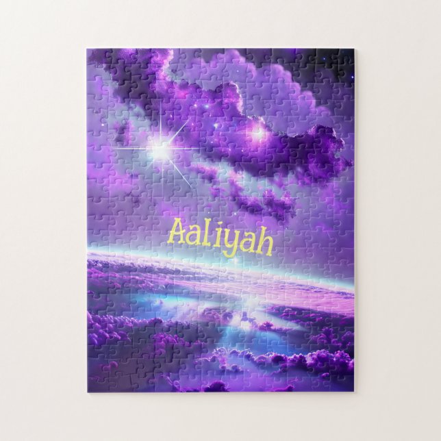 Puzzle Completa Fantasía Violeta Púrpura Deslumbrante Uni (Vertical)