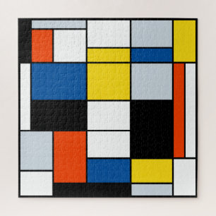 Puzzle Composición A de Piet Mondrian - Arte moderno abst