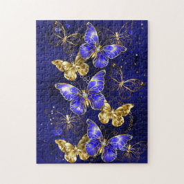Puzzle Composición con mariposas de zafiro