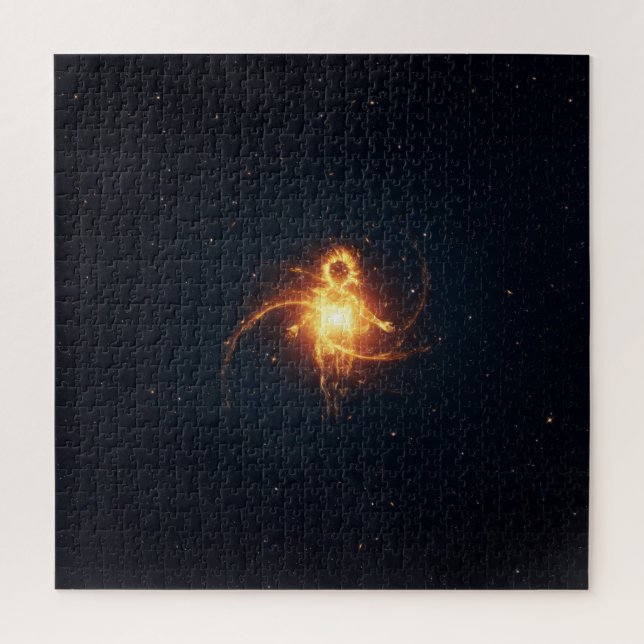 Puzzle Composición de energía espeluznante en el espacio  (Vertical)