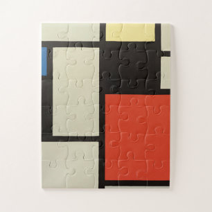 Puzzle Composición Mondrina Arte de pintura abstracta mod