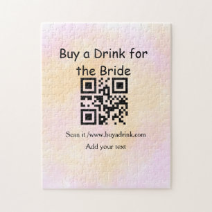 Puzzle Compra una bebida para la novia minimalista simple