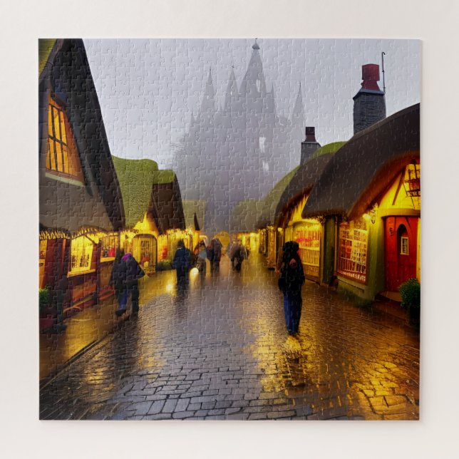 Puzzle Compradores en mi aldea de Wallabee (Vertical)