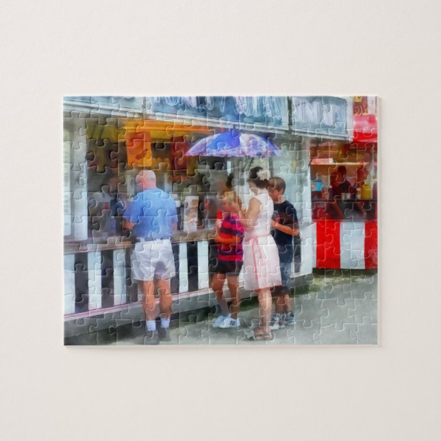 Puzzle Comprando helados en la Feria (Horizontal)