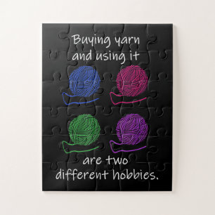 Puzzle Comprando Yarn Diferentes Hobbies Knitting Crochet