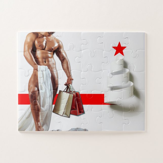 Puzzle Compras navideñas de SlipperyJoe espiral de papel  (Horizontal)