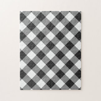 Puzzle Comprobación de búfalo Patrón de la placa Tartán b