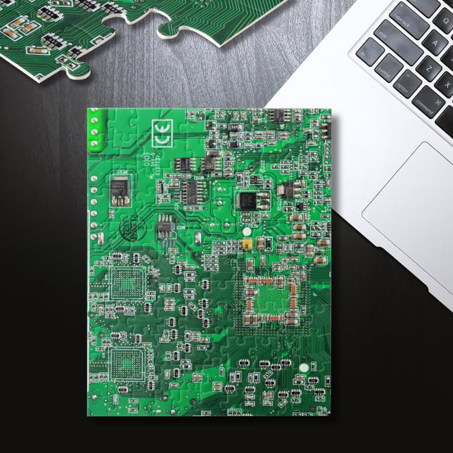 Puzzle Computer Geek Circuit Board Green (Subido por el creador)