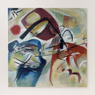 Puzzle Con el golpe negro de Wassily Kandinsky