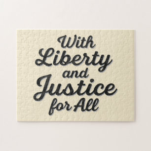 Puzzle Con libertad y justicia para todos protesta libert