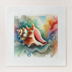 Puzzle Conch Shell 160724AREF203 - Watercolor