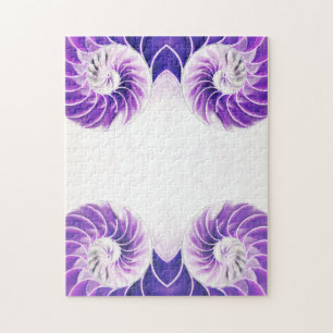 Puzzle concha de nautilus marshell Fibonacci swirl